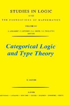 Paperback Categorical Logic and Type Theory: Volume 141 Book