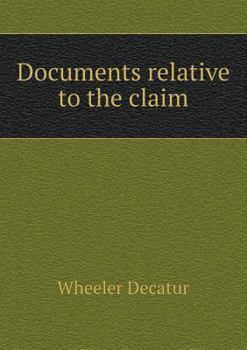 Paperback Documents relative to the claim Book