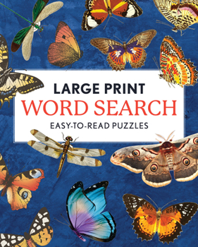 Paperback Large Print Word Search: Easy-To-Read Puzzles Book