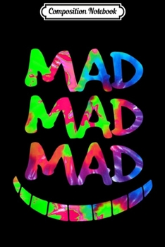 Paperback Composition Notebook: Mad Mad Mad Cheshire Cat Grin Alice In Wonderland Journal/Notebook Blank Lined Ruled 6x9 100 Pages Book