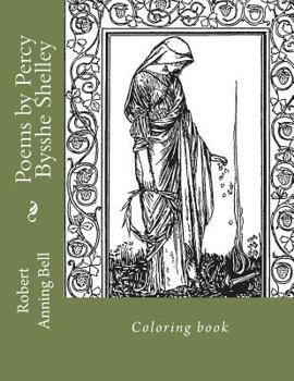 Paperback Poems by Percy Bysshe Shelley: Coloring book