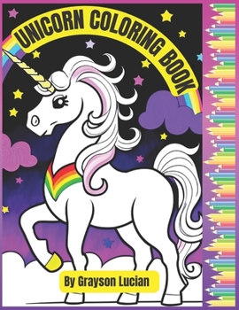 Paperback Unicorn coloring book: A unicorn themed coloring book