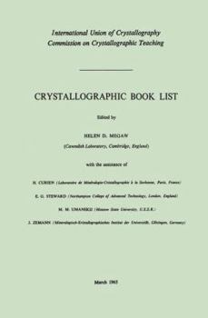 Paperback Crystallographic Book List Book