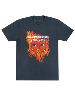 Misc. Read Banned Books Unisex T-Shirt Large Book