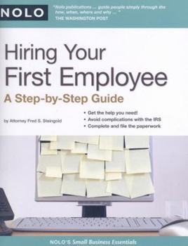 Paperback Hiring Your First Employee: A Step-By-Step Guide Book