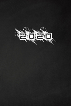Paperback 2020: Kalender. Organisiere und plane mit deinem Terminkalender 2020. Schwarz [German] Book