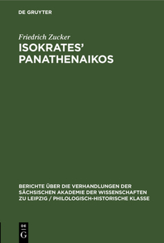 Hardcover Isokrates' Panathenaikos [German] Book