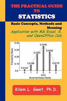 Paperback The Practical Guide to Statistics: Applications with Excel, R, and Calc Book