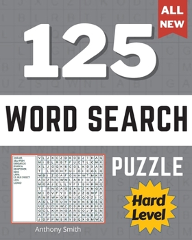 Paperback Hard Expert Level Word Search Puzzle (9 Letters Words): 125 Challenging Puzzles Activity Book