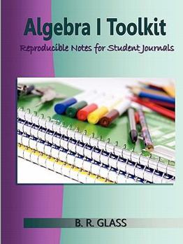 Paperback Algebra I Toolkit: Reproducible Notes for Student Journals Book