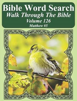 Paperback Bible Word Search Walk Through The Bible Volume 126: Matthew #5 Extra Large Print Book