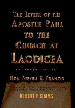 Hardcover The Letter to Laodicea Book