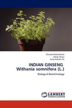 Paperback Indian Ginseng Withania Somnifera (L.) Book