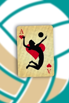 A A: All Purpose 6x9 Blank Lined Notebook Journal Way Better Than A Card Trendy Unique Gift Aqua Ball Volleyball