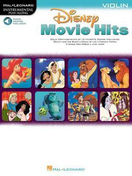 Paperback Disney Movie Hits for Violin Play Along with a Full Symphony Orchestra! Book/Online Audio Book