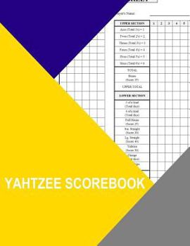 Paperback Yahtze Scorebook Book