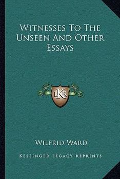 Paperback Witnesses To The Unseen And Other Essays Book