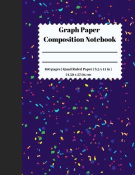 Paperback Graph Paper Composition Notebook: 5 Squares Per Inch / Graph Paper Quad Rule 5x5 / 8.5 x 11 / Bound Comp Notebook Book