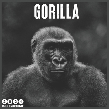 Paperback Gorilla 2021 Wall Calendar: Official Gorillas Calendar 2021, 18 Month Calendar Book