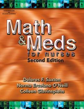 Paperback Math and Meds for Nurses [With CDROM] Book