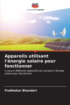 Paperback Appareils utilisant l'énergie solaire pour fonctionner [French] Book