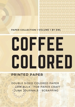 Coffee Colored Printed Paper