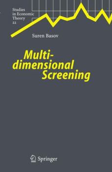 Paperback Multidimensional Screening Book