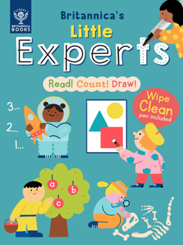 Spiral-bound Britannica's Little Experts Read, Count, Draw Book