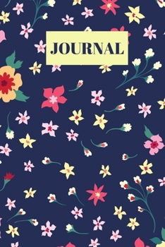 Paperback Floral Jouranl: Blank Lined Notebook Journal - 6 x 9 - 110 pages Book