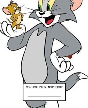 Composition Notebook: Tom and Jerry Soft Glossy Cover Wide Ruled Lined Pages Book 7.5 x 9.25 Inches 110 Pages