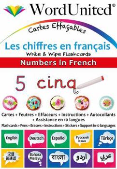 Loose Leaf Numbers in French: Write & Wipe Flashcards (English, French, German and Spanish Edition) Book