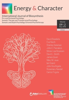 Paperback Energy & Character - Volume 9 N.2: May 1978 - International Journal of Biosynthesis Book