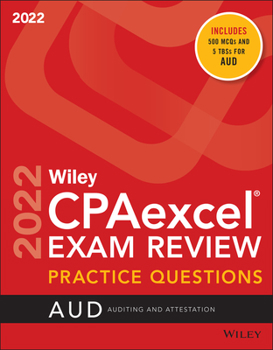 Paperback Wiley's CPA Jan 2022 Practice Questions: Auditing and Attestation Book