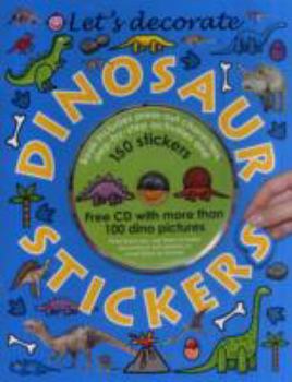 Paperback Let's Decorate Dinosaur Stickers Book