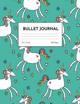 Bullet Journal: Unicorn Dot Grid Notebook - Dotted Note Pad for Kids, Girls, Teens, Tweens, Women - Gifts for Birthday and Christmas | Design 98848
