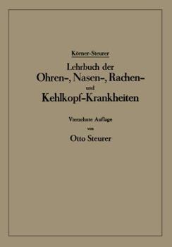 Paperback Lehrbuch Der Ohren-, Nasen-, Rachen- Und Kehlkopf-Krankheiten [German] Book