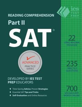 Paperback SAT Reading Comprehension, Part II: Accelerated Practice Book