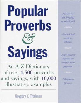 Hardcover Popular Proverbs & Sayings Book