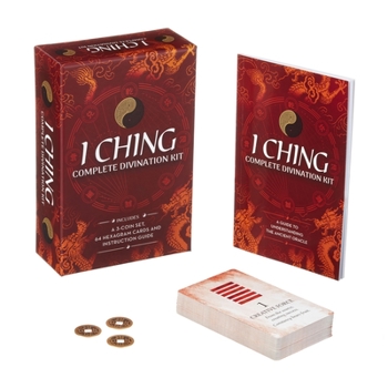 Paperback I Ching Complete Divination Kit: A 3-Coin Set, 64 Hexagram Cards and Instruction Guide Book