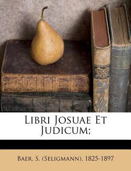 Paperback Libri Josuae Et Judicum; Book