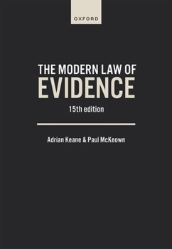 Paperback Modern Law of Evidence 15e Book