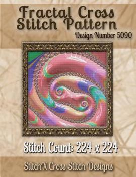 Paperback Fractal Cross Stitch Pattern: Design No. 5090 Book