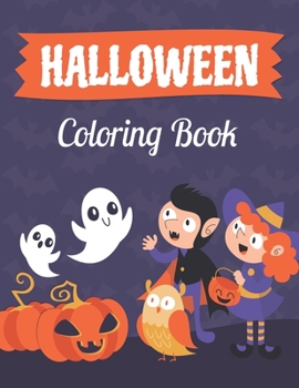 Paperback Halloween Coloring Book For Toddlers and Kids: The Big Pumpkin Halloween Coloring Book For Boys And Girls Gift Book