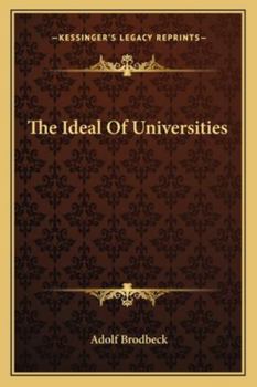 Paperback The Ideal Of Universities Book