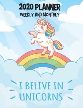 2020 Planner Weekly and Monthly: Cute Unicorn Yearly and Monthly Calendar 2020, Jan 1, 2020 to Dec 31,Pretty Unicorn Weekly Planner , Monthly Planner ... | To-Do's, Notes, (Unicorn Planner 2020)
