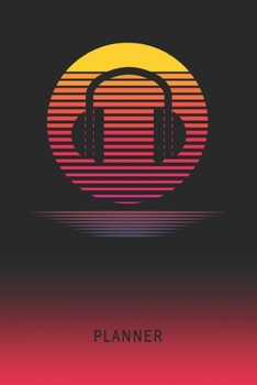 Paperback Planner: Hand Cymbals 2 Year Weekly Planning Organizer - 2020 - 2021 - Retro Vintage Vaporwave Sunset Cover - January 20 - Dece Book