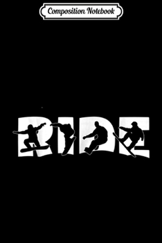 Composition Notebook: RIDE Snowboard Snowboarding Graphic Boarding Journal/Notebook Blank Lined Ruled 6x9 100 Pages