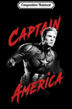 Composition Notebook: Avengers Endgame Captain America Tonal Portrait Graphic  Journal/Notebook Blank Lined Ruled 6x9 100 Pages