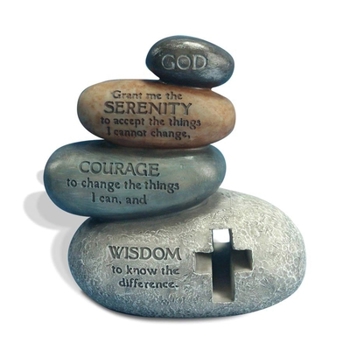 Unknown Binding Serenity Prayer Stones Figurine Book
