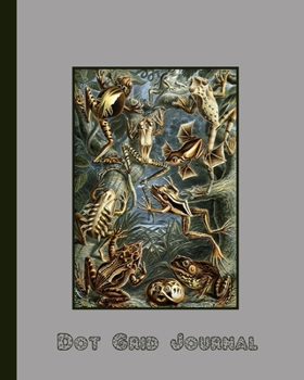 Dot grid journal: Ernst Haekel's Kunstformen der Natur - Artform of nature (1904) geometric shapes and natural forms cover art for the vintage ... newt lover - Green and grey cover art design